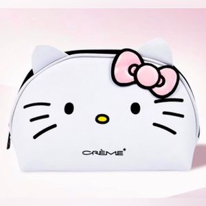 🎀HELLO KITTY MAKEUP BAG WITH PINK BOW!